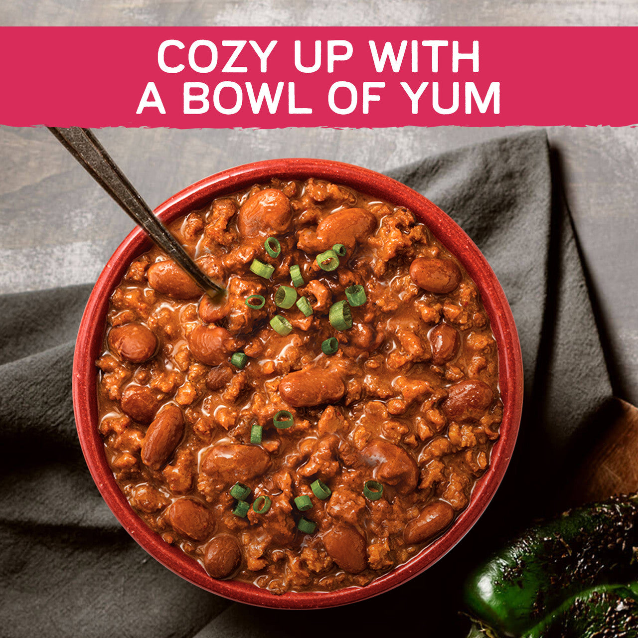 GRDELIN CHILI WITH BEANS ( 12 X 15 OZ )-3