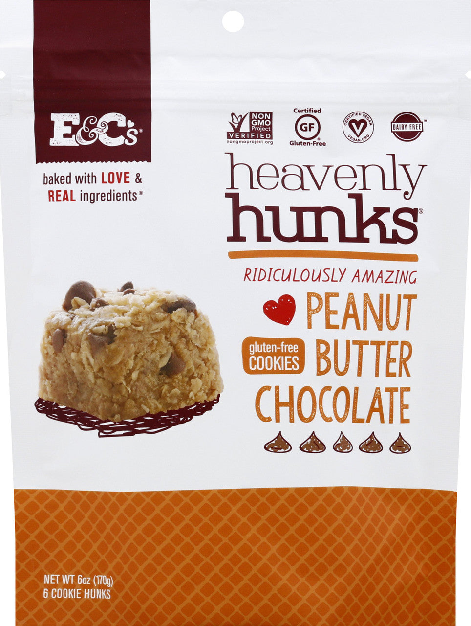 HVNLY HNK PBTR CHOCOLATE ( 6 X 6 OZ )-1