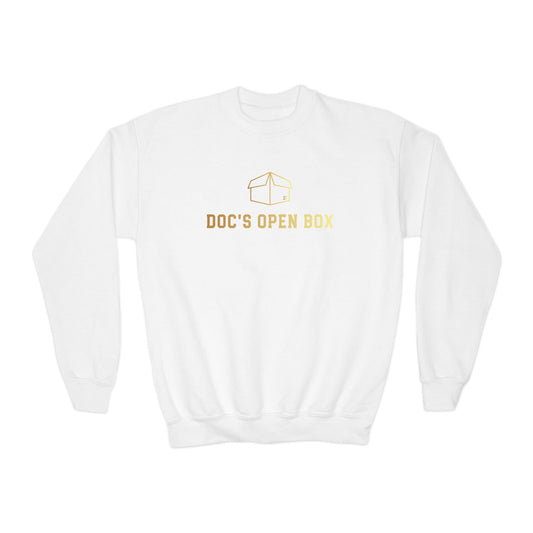 Youth Doc's Open Box Logo Crewneck Sweatshirt — Classic Company Logo