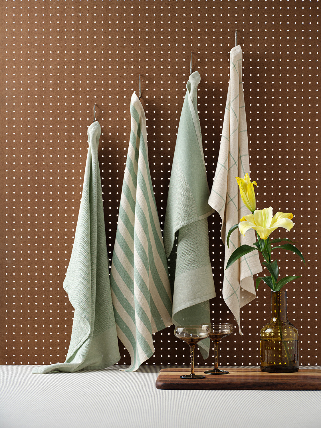Cotton Kitchen Towels, Set of 4-12
