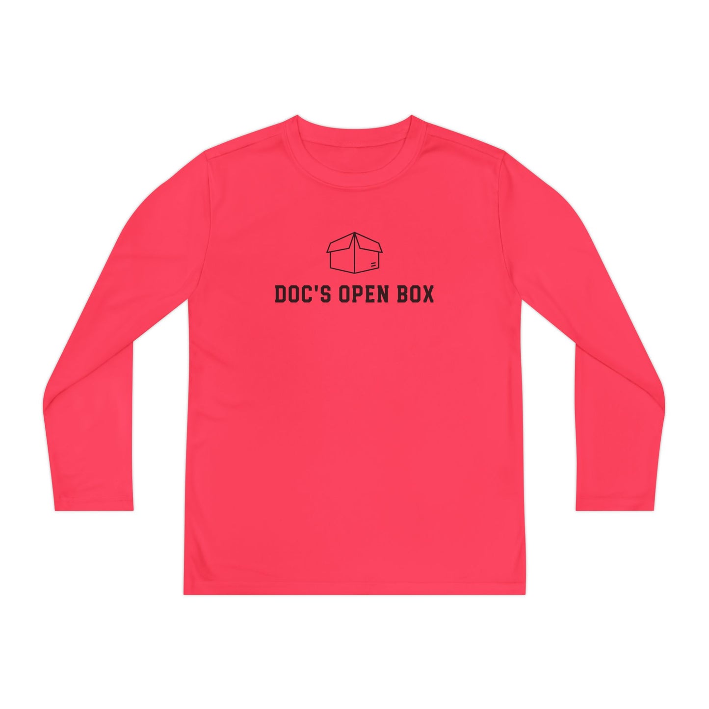 Youth Long Sleeve Tee — "Doc's Open Box" Logo with #GotItAtDocs Back