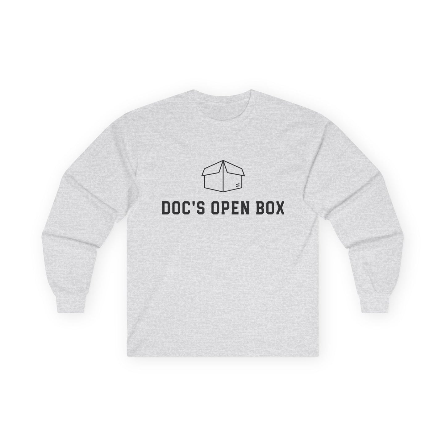 Doc's Open Box Long Sleeve Tee — #GotItAtDocs Casual Logo Shirt