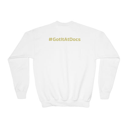 Youth Doc's Open Box Logo Crewneck Sweatshirt — Classic Company Logo