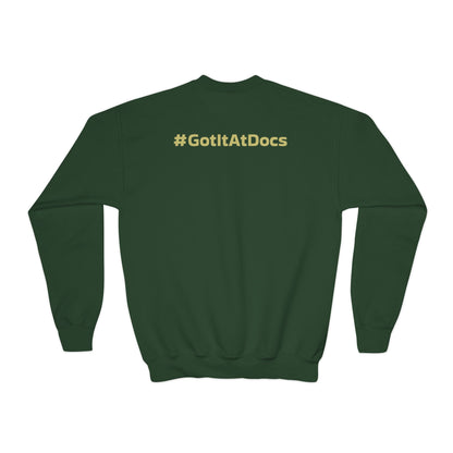 Youth Doc's Open Box Logo Crewneck Sweatshirt — Classic Company Logo