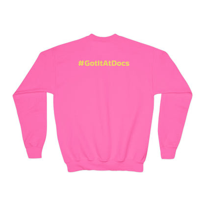 Youth Doc's Open Box Logo Crewneck Sweatshirt — Classic Company Logo