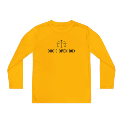 Youth Long Sleeve Tee — "Doc's Open Box" Logo with #GotItAtDocs Back