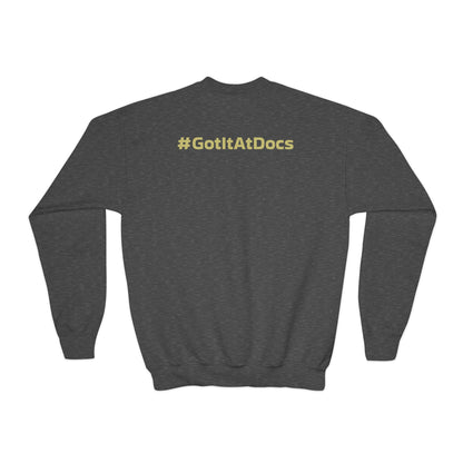 Youth Doc's Open Box Logo Crewneck Sweatshirt — Classic Company Logo