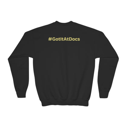 Youth Doc's Open Box Logo Crewneck Sweatshirt — Classic Company Logo