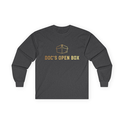 Doc's Open Box Long Sleeve Tee — #GotItAtDocs Casual Logo Shirt