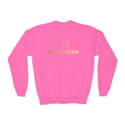 Youth Doc's Open Box Logo Crewneck Sweatshirt — Classic Company Logo