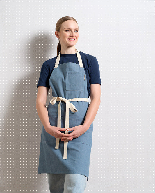 Bib Apron with Pockets-0