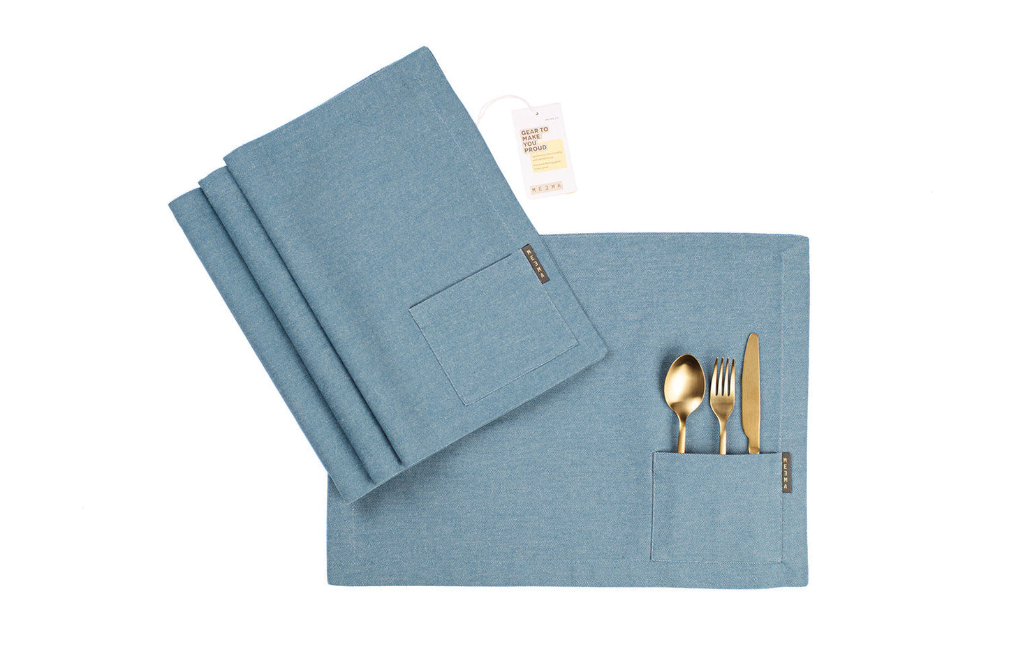 Cotton Cloth Placemats, Set of 4-5