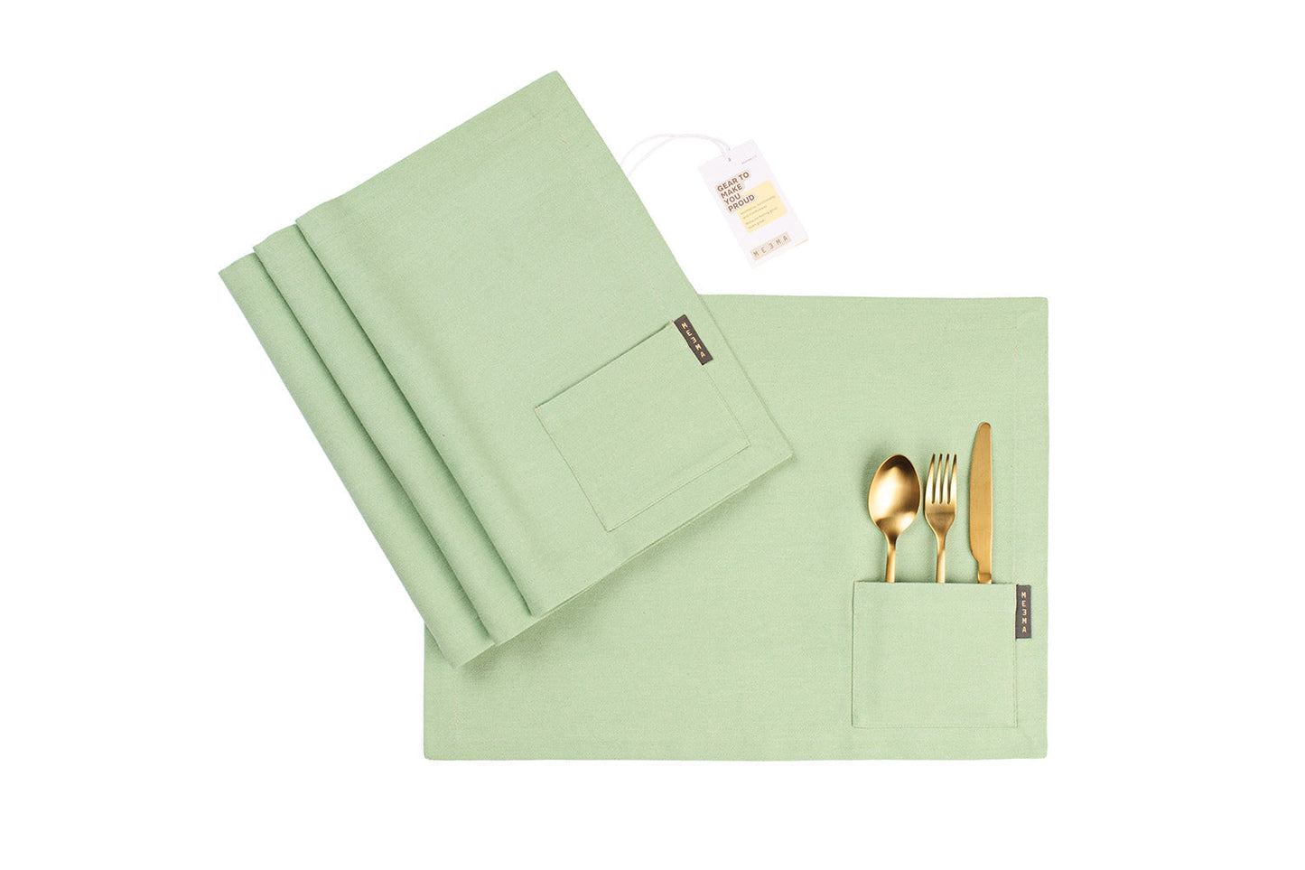 Cotton Cloth Placemats, Set of 4-7