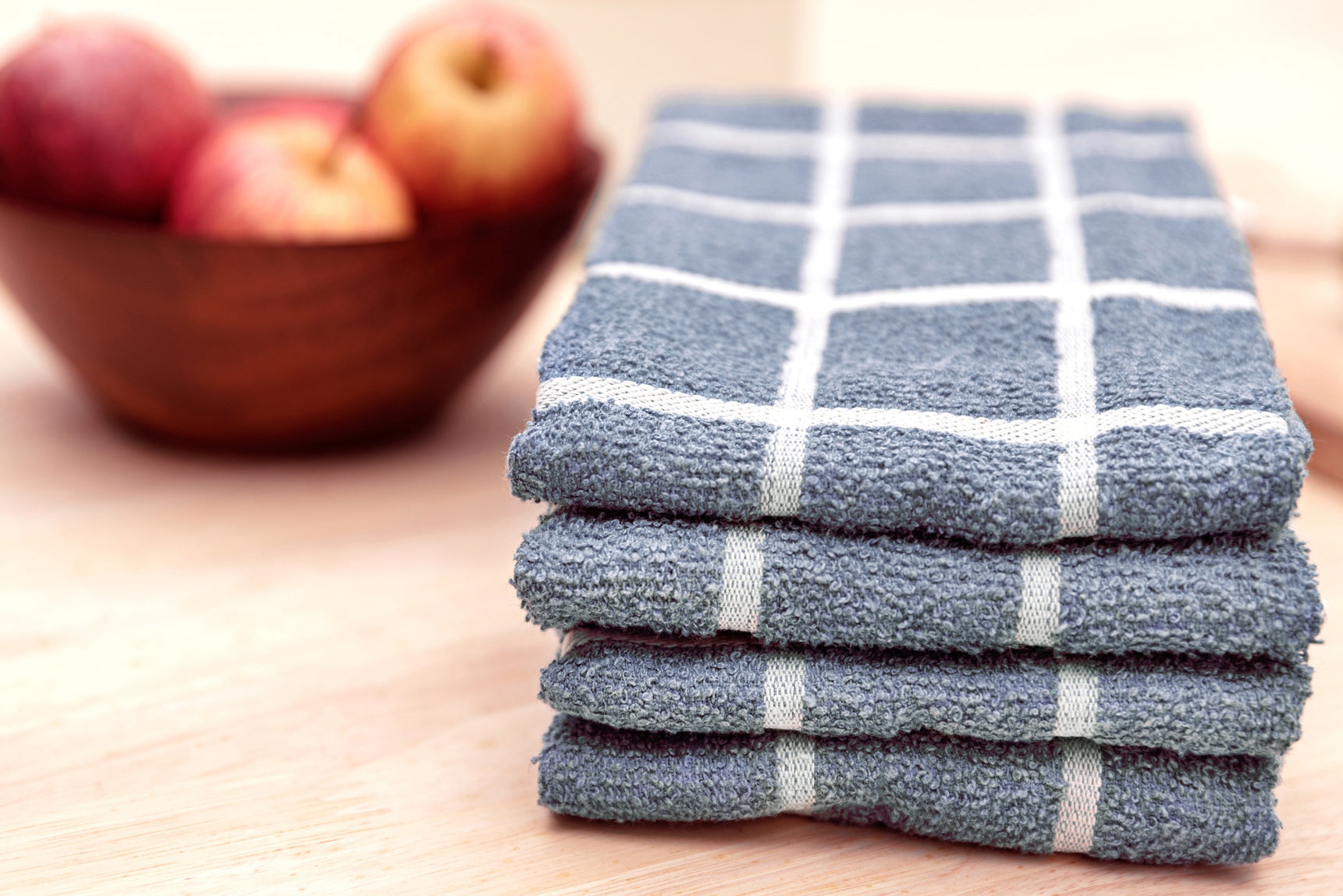 Kitchen Towels, Set of 4 and Set of 2 - Terry Denim Set-1
