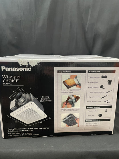 Panasonic Whisper Choice Vent Fan