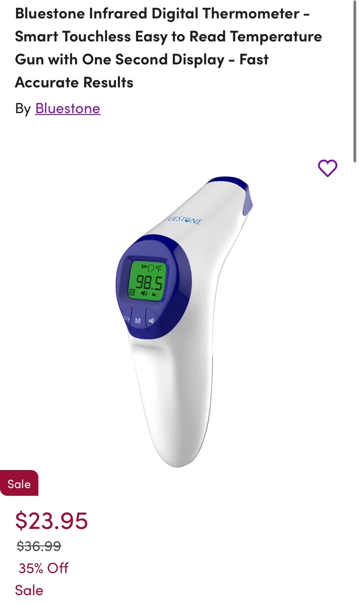 Forehead Thermometer