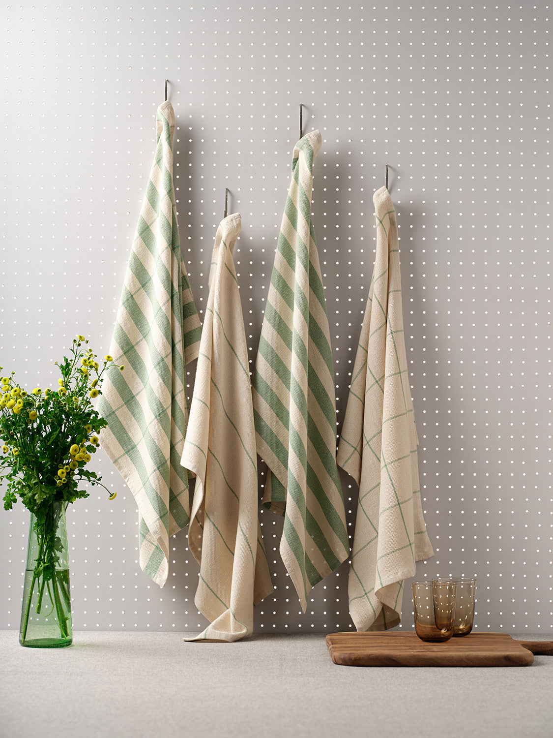 Cotton Kitchen Towels, Set of 4-7