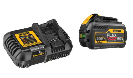 DEWALT FLEXVOLT 20V/60V  6.0Ah Battery Pack with 6 Amp Output Charger