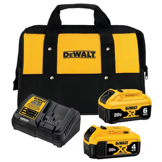DEWALT 20V MAX XR Premium Lithium-Ion 6.0Ah and 4.0Ah Starter Kit