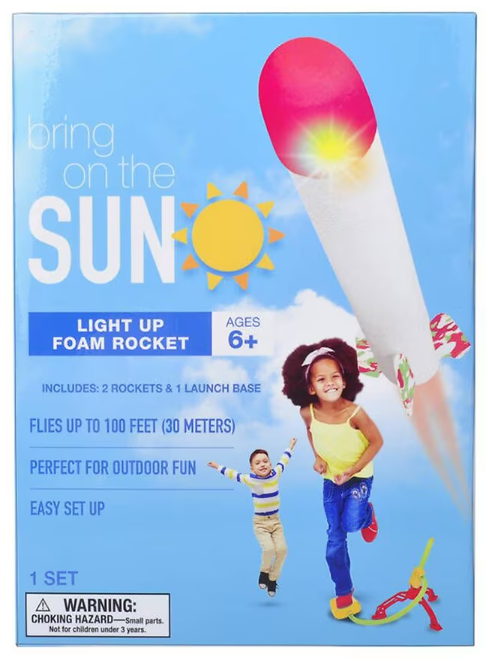 BRING ON THE SUN Light Up Foam Rocket