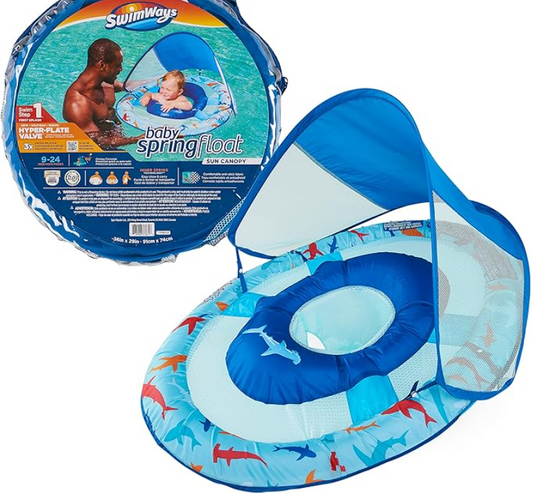 SWIMWAYS Baby Spring Float with Sun Canopy