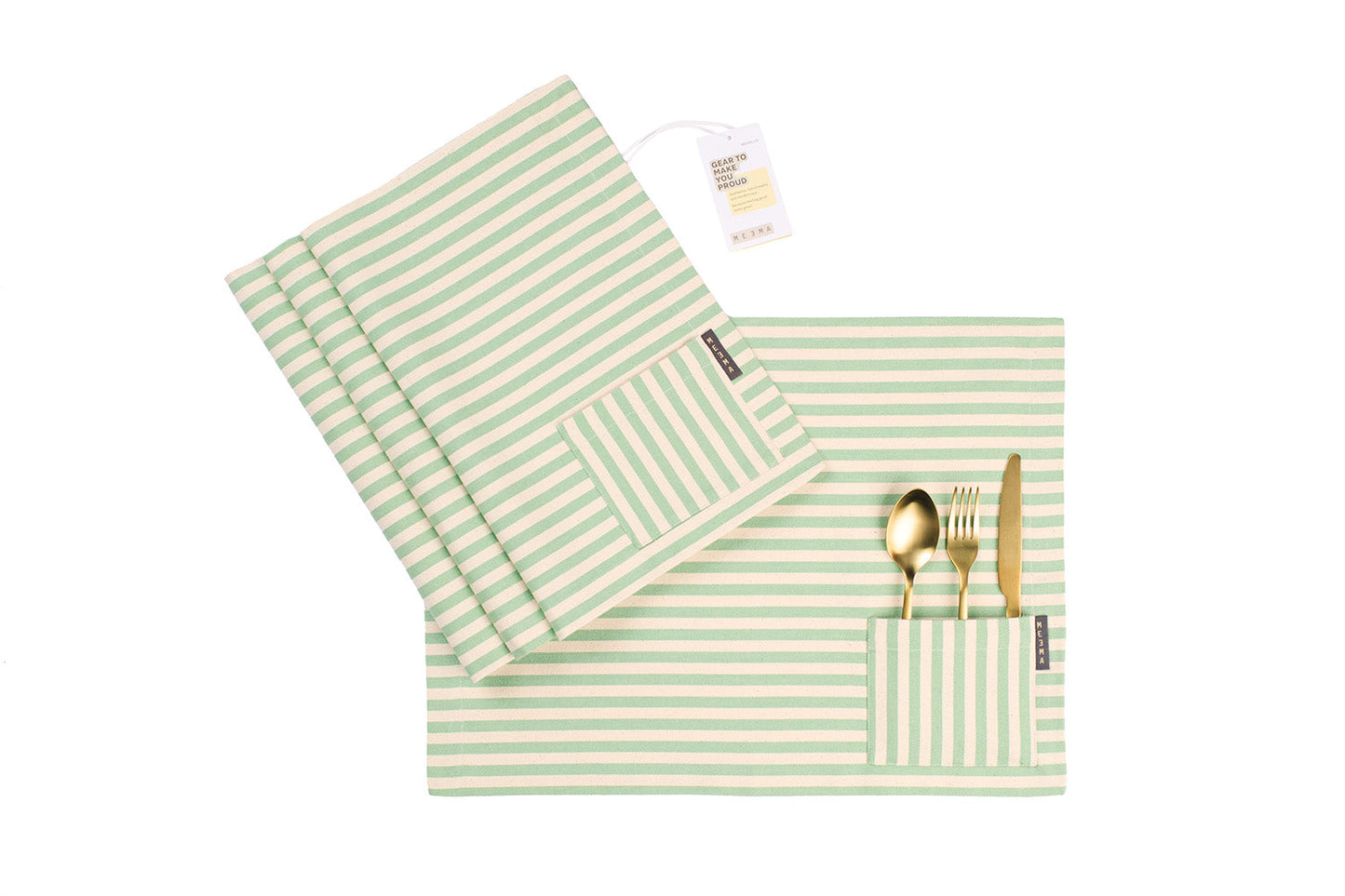 Cotton Cloth Placemats, Set of 4-10